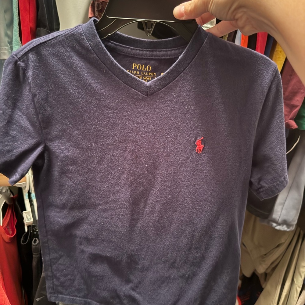 Polo by Ralph Lauren Navy Blue Kids Short Sleeve Tee
